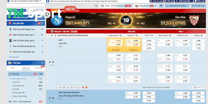 Hàng loạt bộ môn thể thao tại Sin88